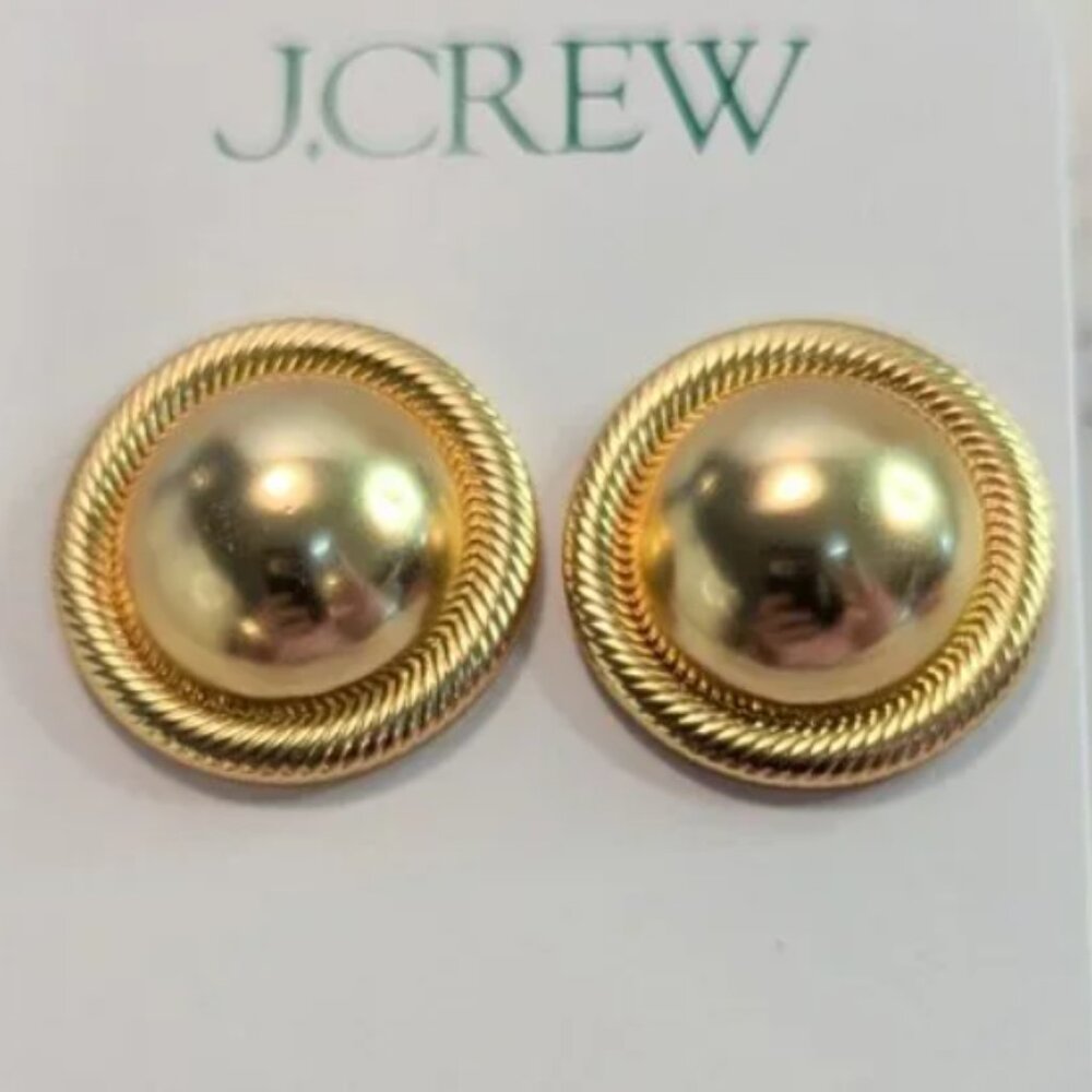 J.Crew Oversized Rope Stud Earrings